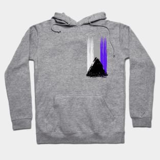 Pride Collection - Demisexual Pride Flag (Paint Streak/Vertical) Hoodie